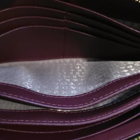 Kate Spade Dark Purple Wristlet with Black Embellishments - Picture 5 of 9